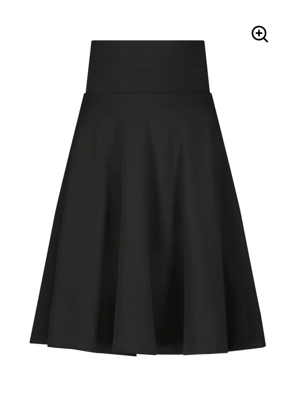 Aleeza Paris Deigo Black A-Line Skirt 29"L
